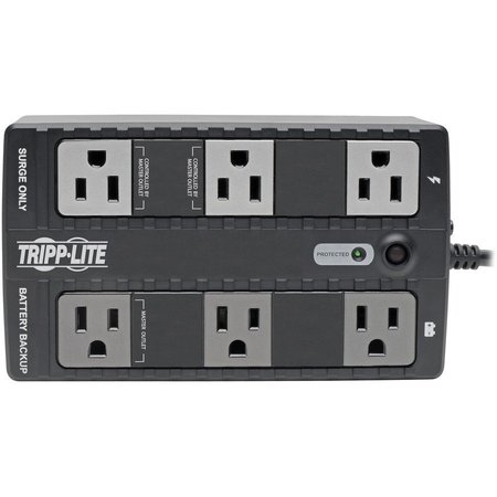 Tripp Lite UPS System, 350VA, 6 Outlets, Desktop/Wall, Out: 110/115/120V , In:120V AC TRPECO350UPS